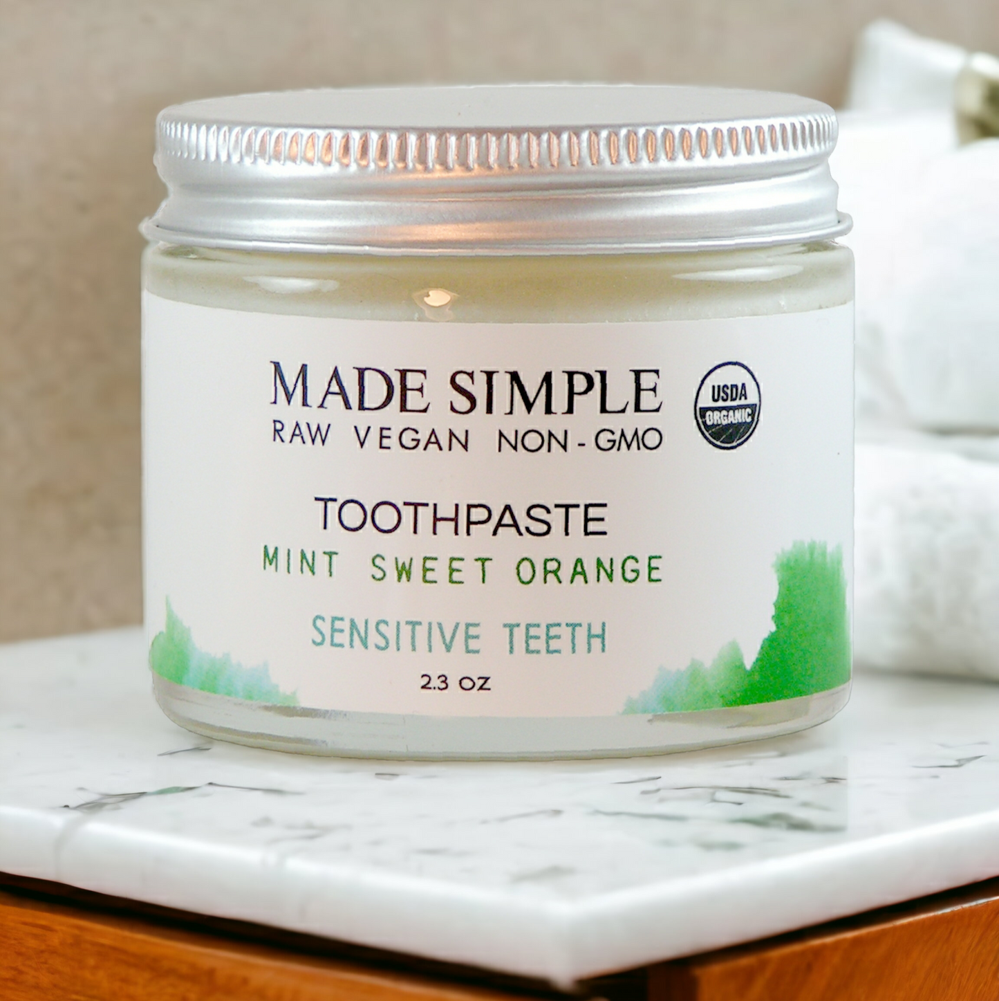 Mint Sweet Orange Toothpaste - Certified Organic & Vegan