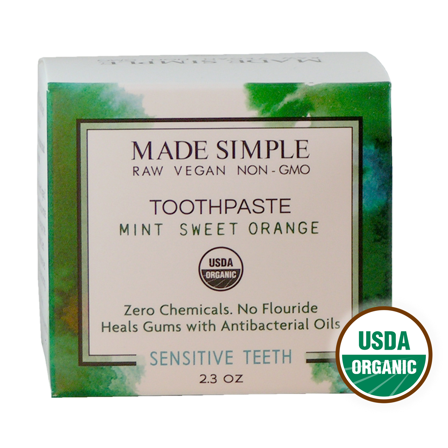 Mint Sweet Orange Toothpaste - Certified Organic & Vegan